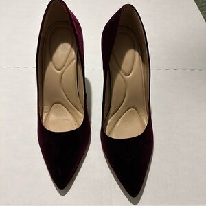 Elegant Burgundy Velvet Pumps by Antonio melani